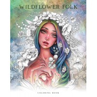 Wildflower Folk Spalvinimo Knyga Blue Angel
