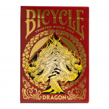 Bicycle Dragon žaidimo kortos (raudona)