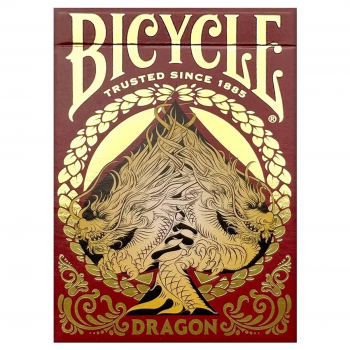 Bicycle Dragon žaidimo kortos (raudona)