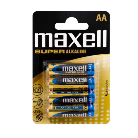 Maxell AA LR6 Super baterijos 4 vnt.