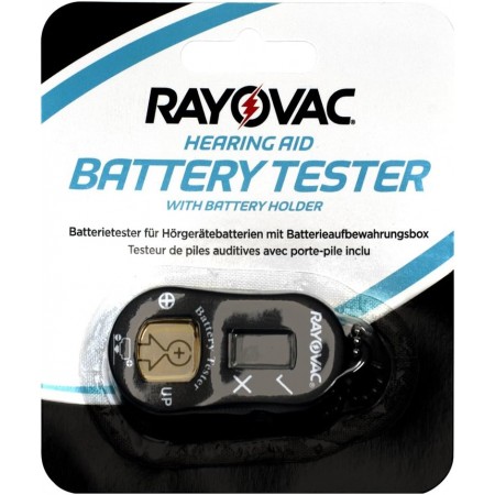 Rayovac klausos aparato baterijų testeris