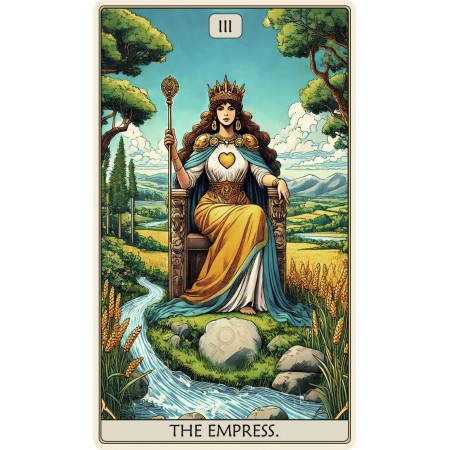 Tarot: The Empress Dėlionė Iš Medžio (250 detalių) Fantasy Puzzles