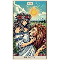 Tarot: The Strength Dėlionė Iš Medžio (250 detalių) Fantasy Puzzles